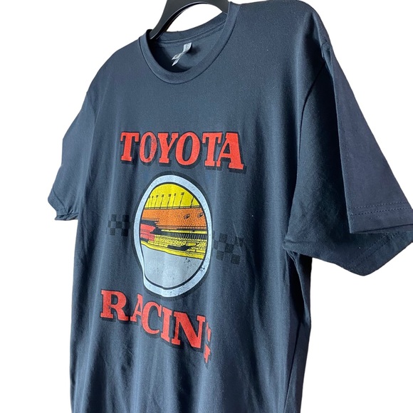 Toyota Racing Size L Graphic Tee T-shirt Unisex Gray Crewneck 100% Cotton - Picture 3 of 9